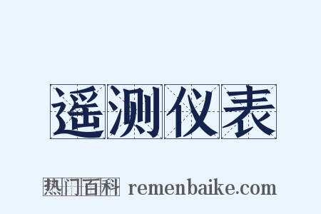遥测仪表是什么意思的图片